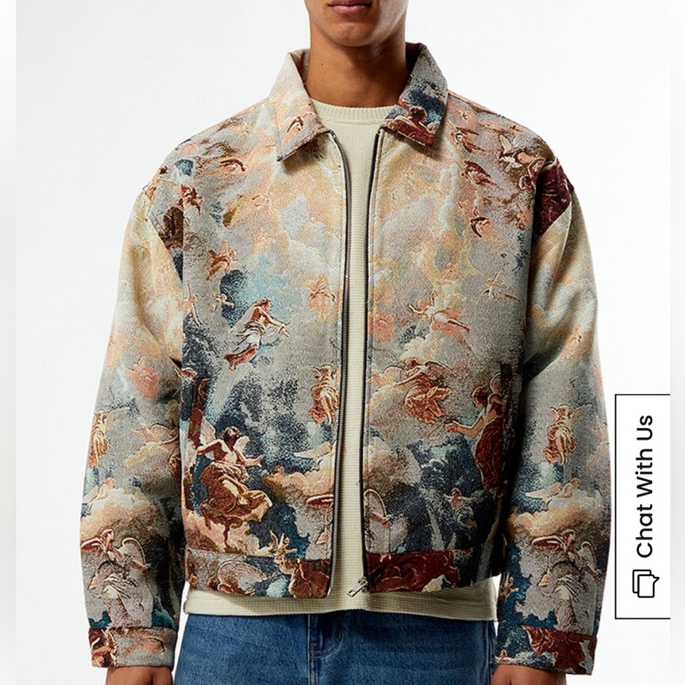 Pacsun Renaissance Jacquard Gas Jacket size small